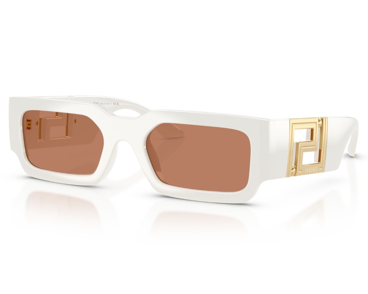 Óculos de Sol Versace Iconic Branco Marrom VE4506U 554473-54