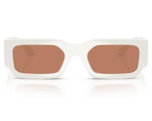 Óculos de Sol Versace Iconic Branco Marrom VE4506U 554473-54