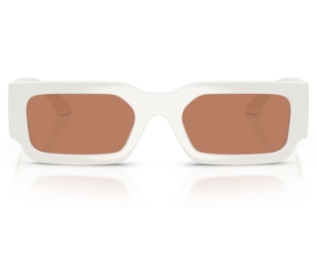 Óculos de Sol Versace Iconic Branco Marrom VE4506U 554473-54