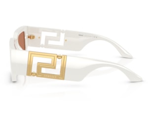Óculos de Sol Versace Iconic Branco Marrom VE4506U 554473-54