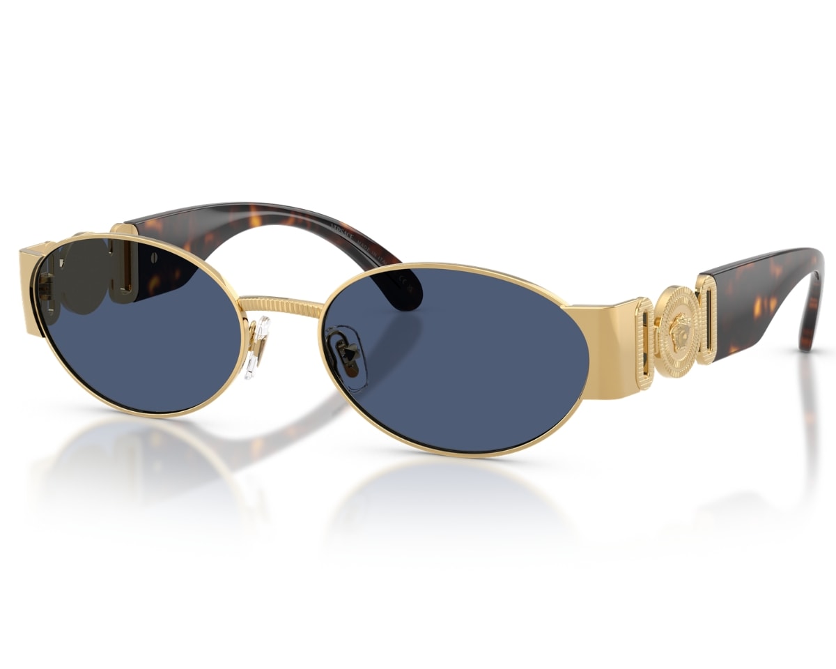 Óculos de Sol Versace Iconic Dourado Havana VE2299 100280-56