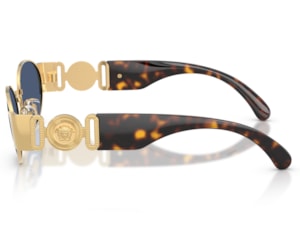 Óculos de Sol Versace Iconic Dourado Havana VE2299 100280-56