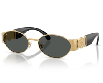 Óculos de Sol Versace Iconic Dourado Preto VE2299 100287-56