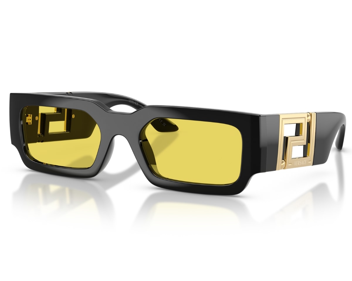 Óculos de Sol Versace Iconic Preto Amarelo VE4506U GB185-54