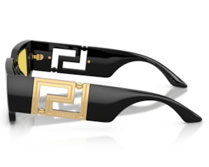 Óculos de Sol Versace Iconic Preto Amarelo VE4506U GB185-54