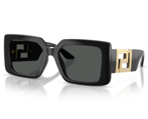Óculos de Sol Versace Iconic Preto Brilho VE4505U GB187-55