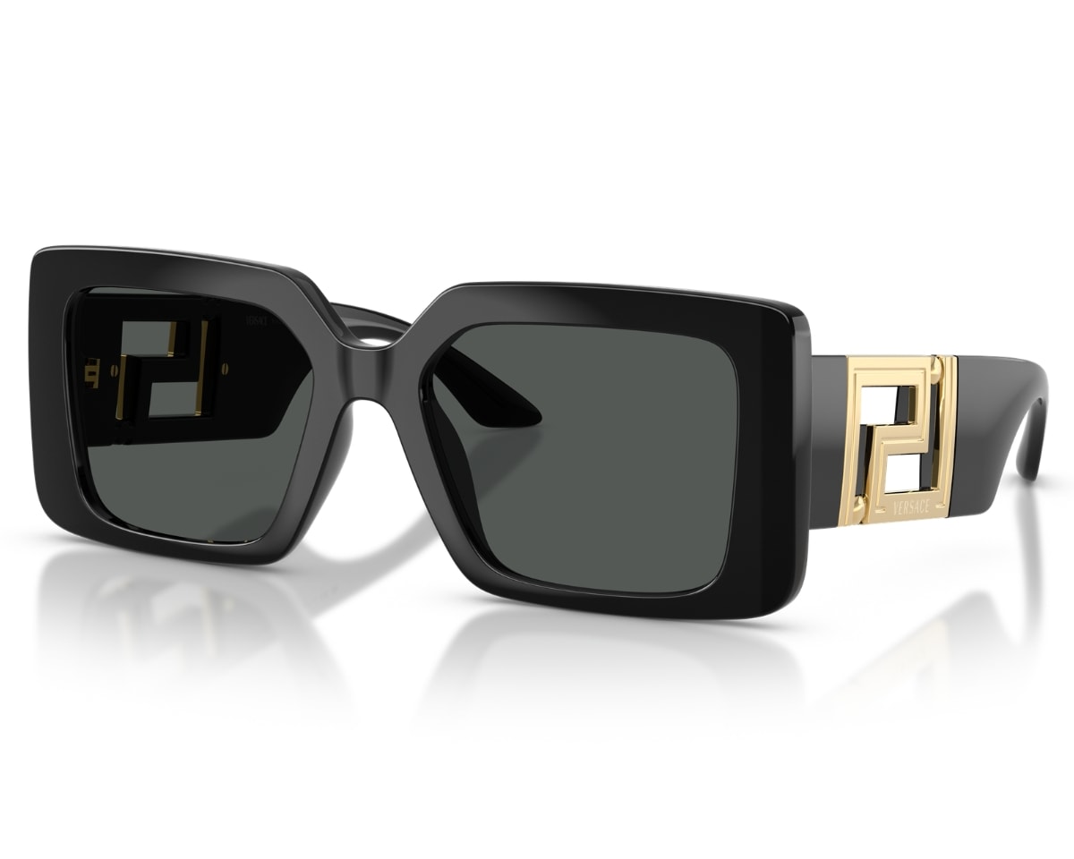 Óculos de Sol Versace Iconic Preto Brilho VE4505U GB187-55