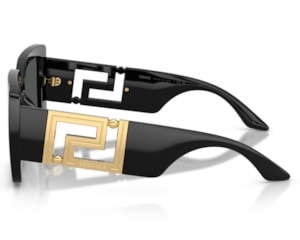 Óculos de Sol Versace Iconic Preto Brilho VE4505U GB187-55