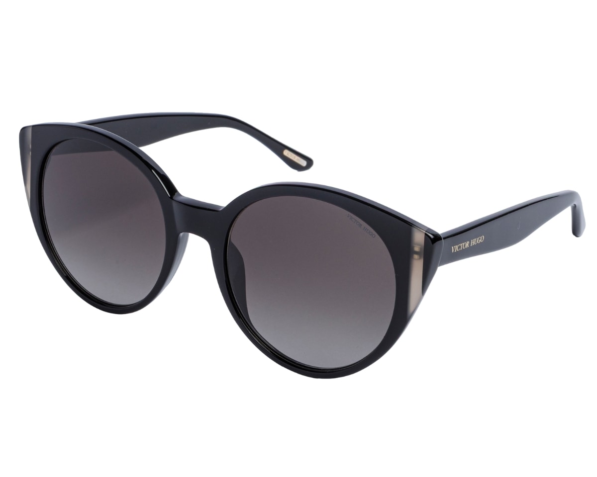 Óculos de Sol Victor Hugo Preto Brilho SH1963 0700-54 - Officina 7