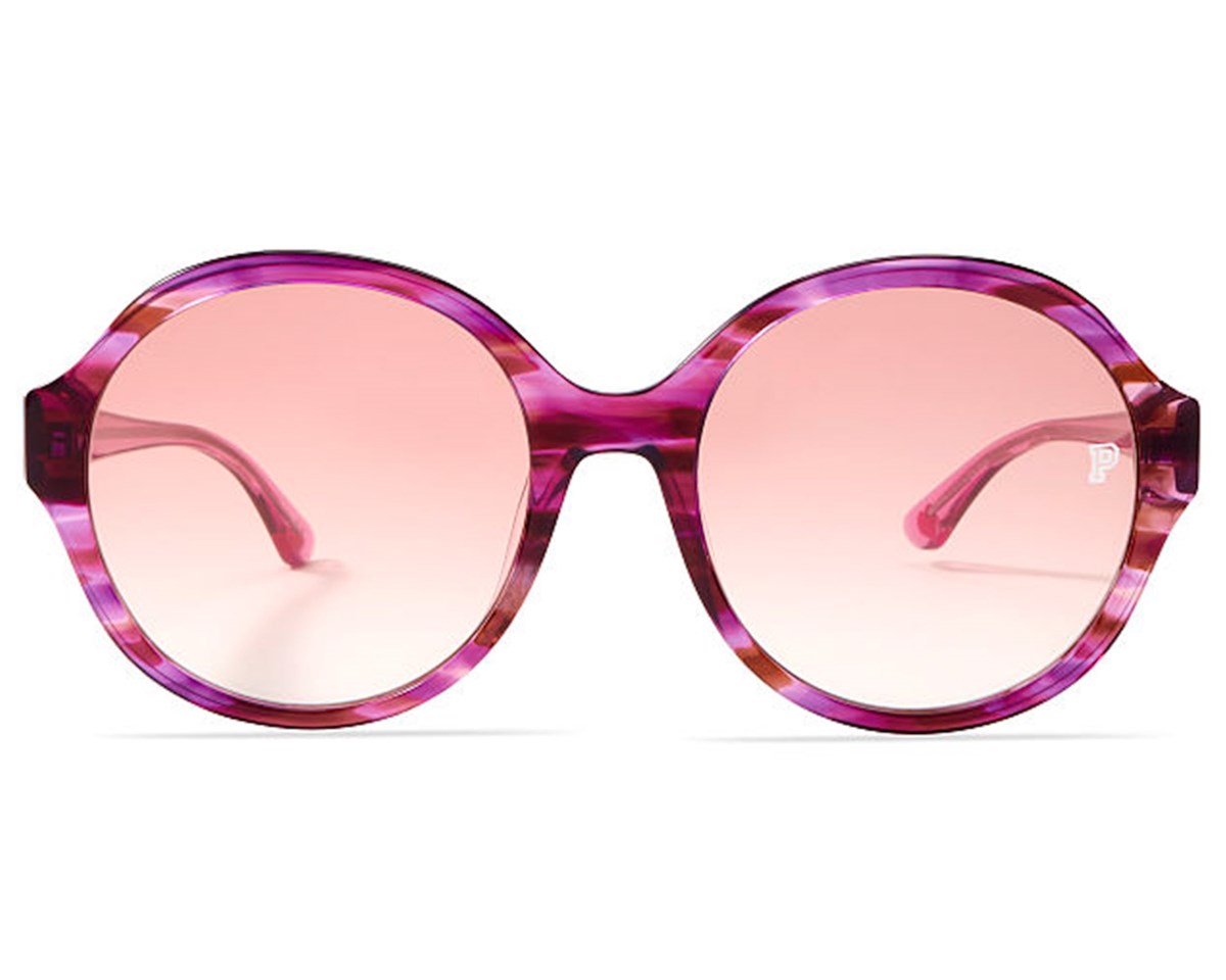 Óculos de Sol Victoria's Secret Pink Oversized Round PK0019 72Z-58