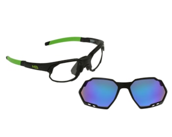 Óculos Esportivo HB Rush Clip On Matte Black D. Green