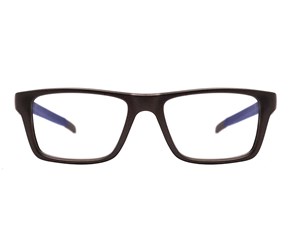 Óculos Grau HB Clip On Grafite Fosco Azul Espelhado