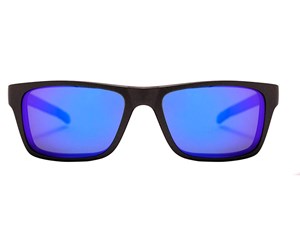 Óculos Grau HB Clip On Grafite Fosco Azul Espelhado