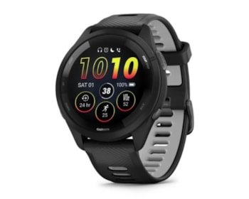 Relógio Garmin Forerunner 265 Music Preto EU/PAC com Monitor Cardíaco de Pulso e GPS