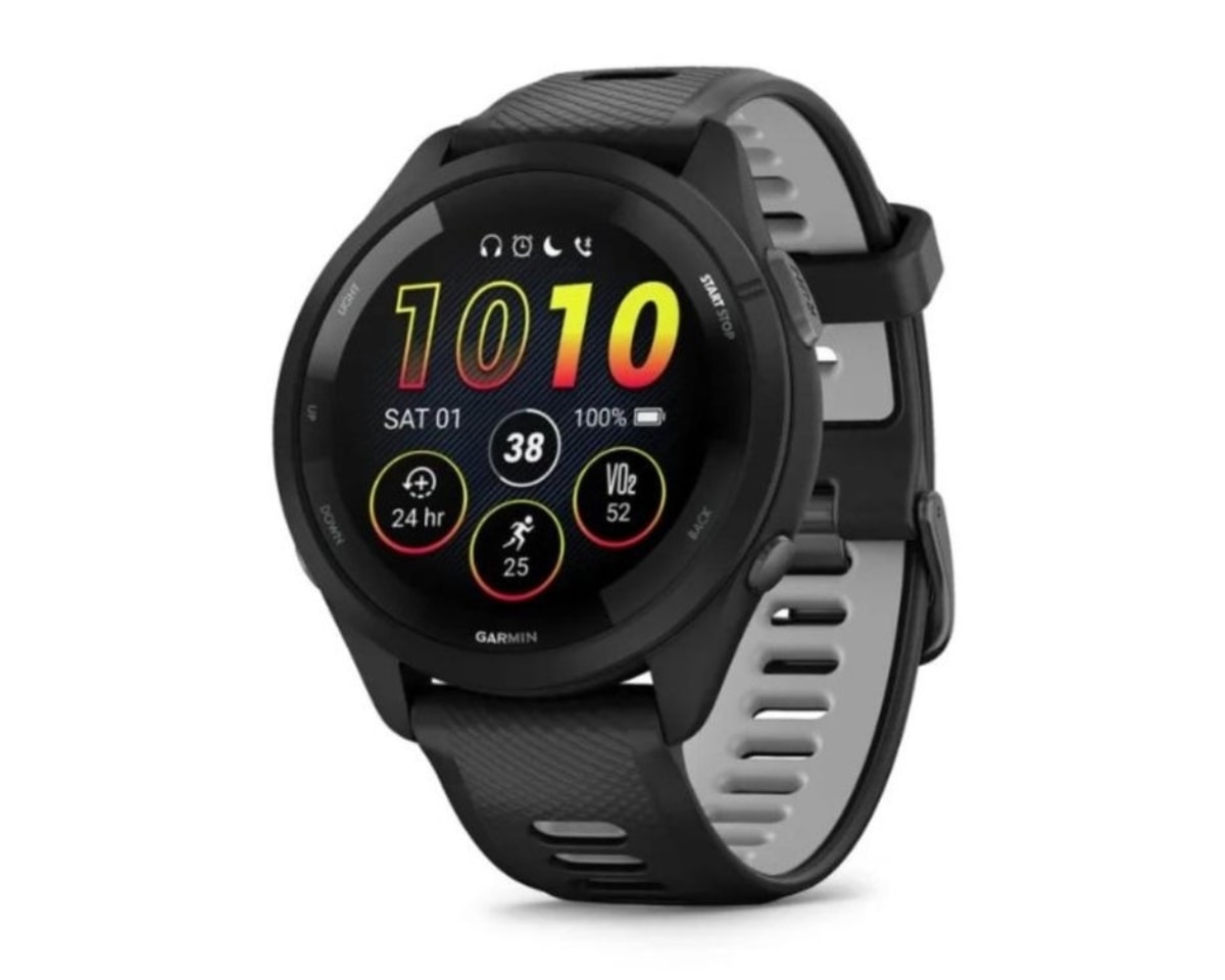 Relógio Garmin Forerunner 265 Music Preto EU/PAC com Monitor Cardíaco de Pulso e GPS