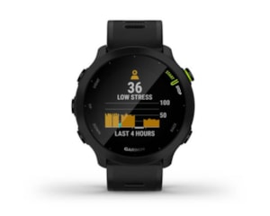 Relógio Garmin Forerunner 55 Preto EU Monitor Cardíaco de Pulso com GPS