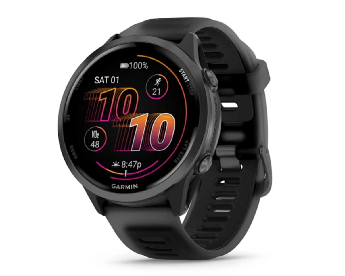 Relógio Smartwatch Garmin Forerunner 570 com Monitor Cardíaco de Pulso e GPS